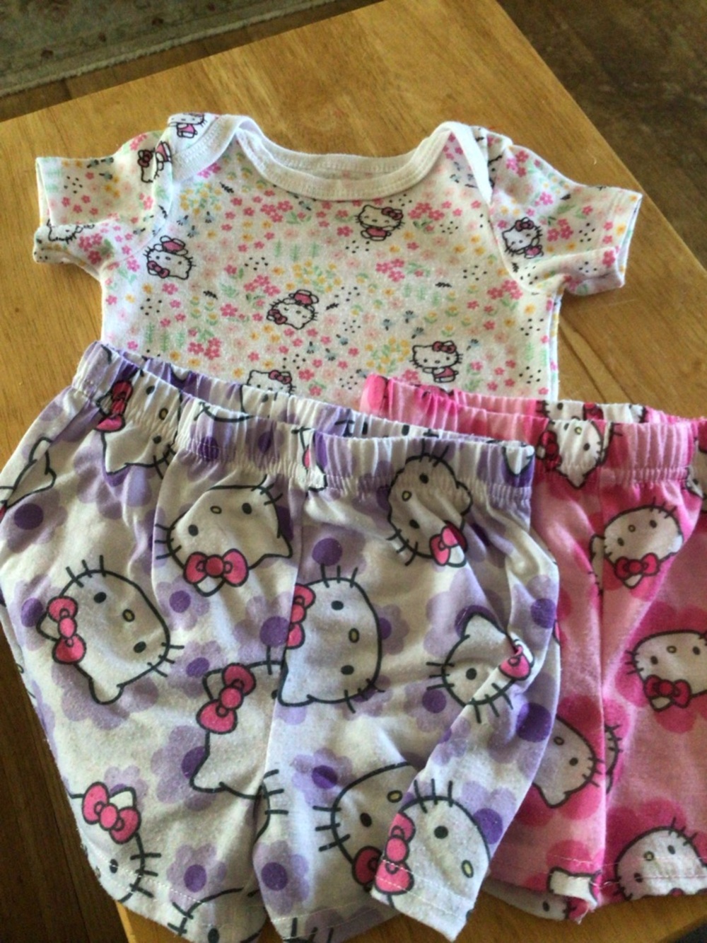 Hello Kitty Floral Infant Top - White, Pink, Purple